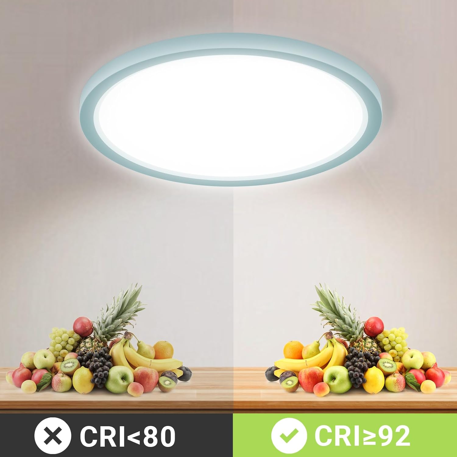 Thumbnail 3 de LQWELL LED-Deckenleuchte mit IP44 für Bad & Balkon, 18 W, 6.000 K, 1.600 lm (rund, flach)