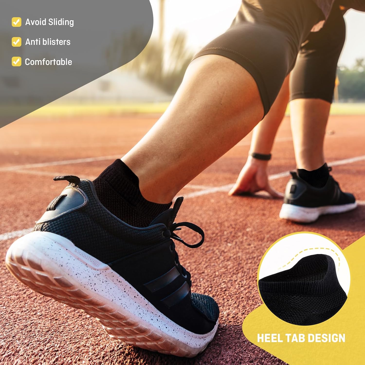 Thumbnail 2 de Effeet Chaussettes Running Homme/Femme – Lot de 6 paires basses respirantes anti-ampoules