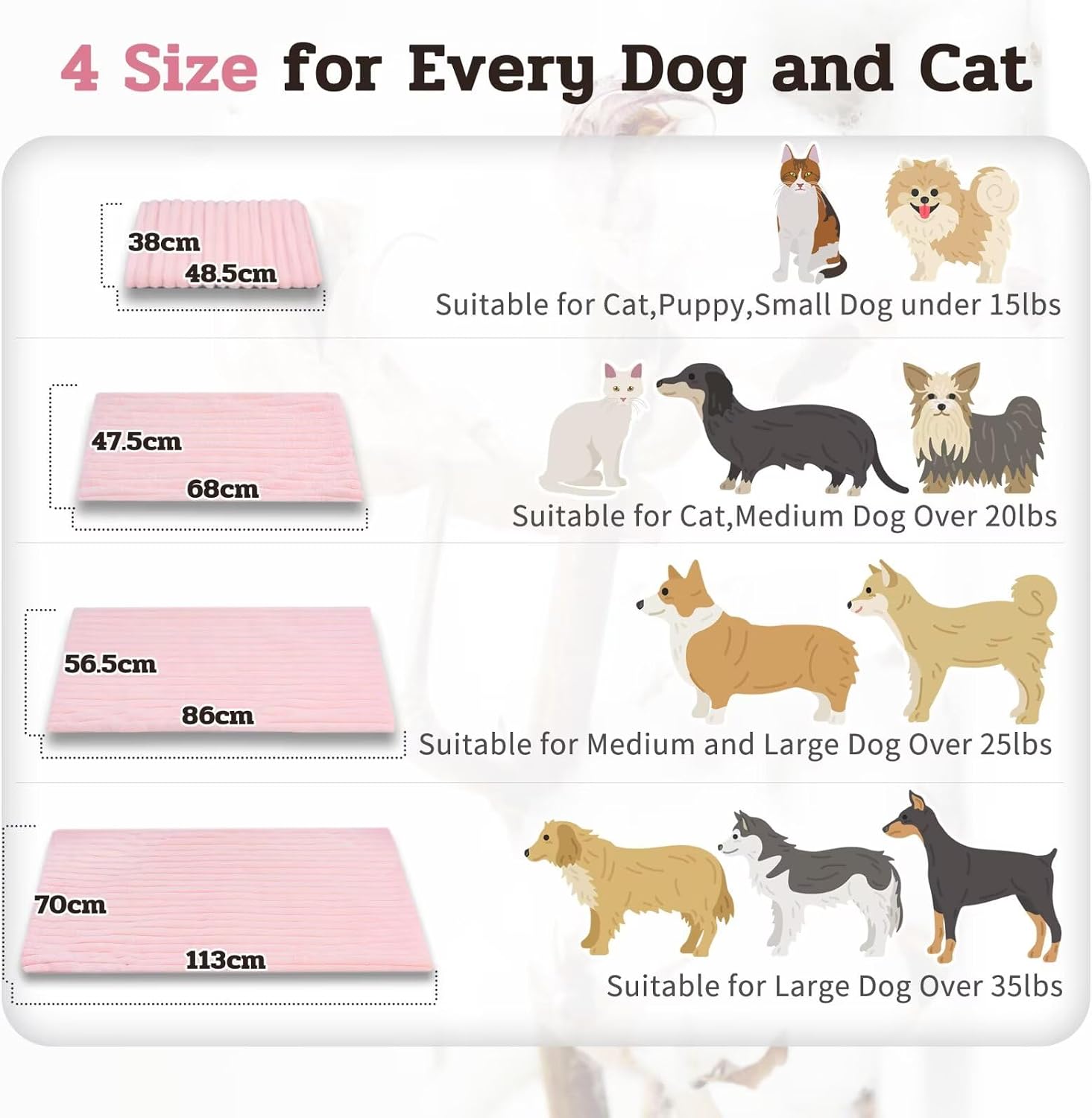 Detalle 1 de Fluffy self-warming cat mat, 86cm