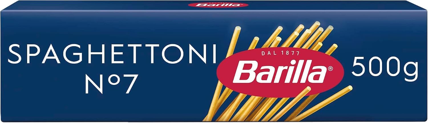Barilla Klassische Spaghettoni Nr. 7 aus Hartweizen, 5 x 500 g