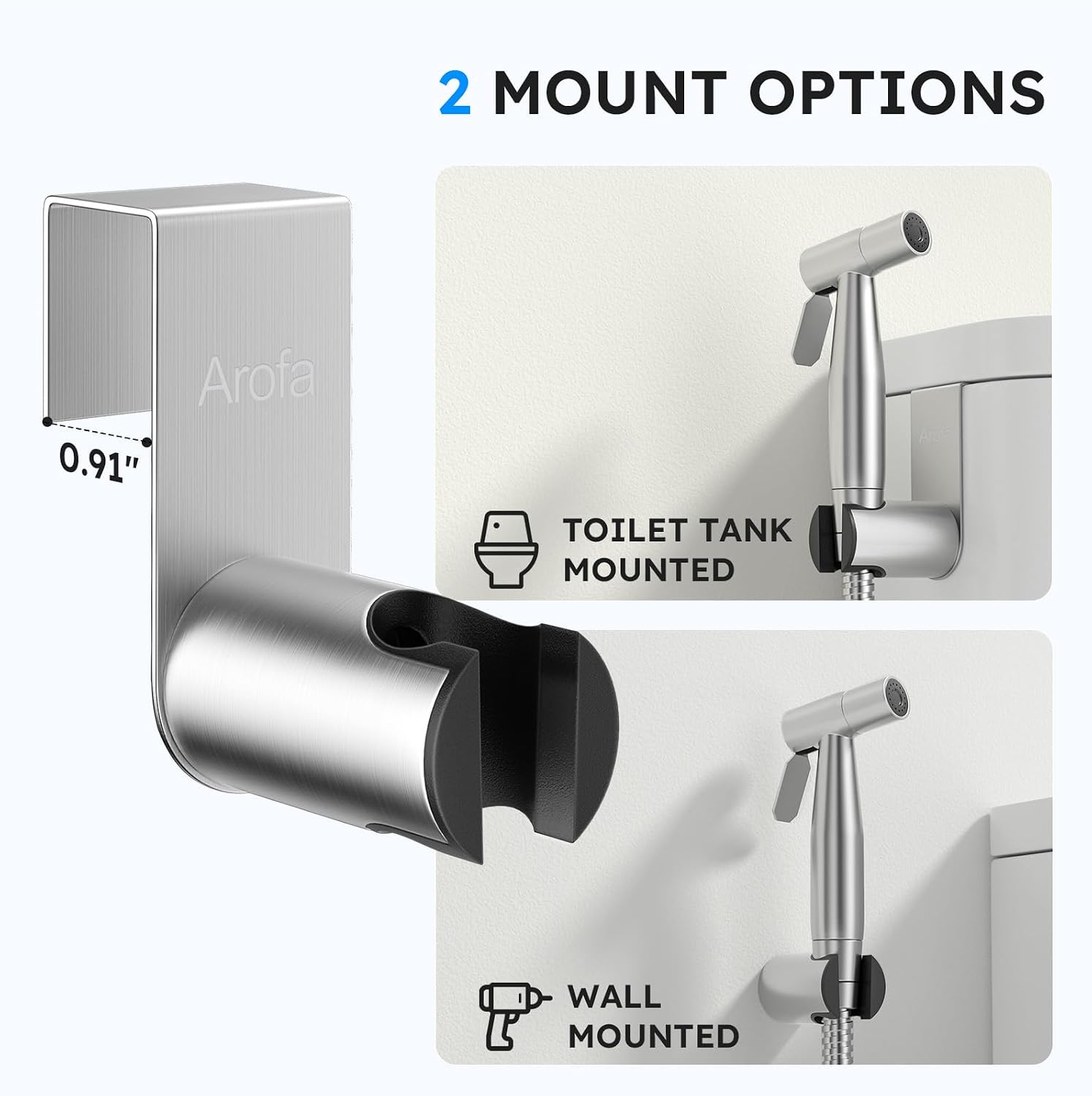 Thumbnail 5 de Arofa handheld bidet sprayer, stainless steel