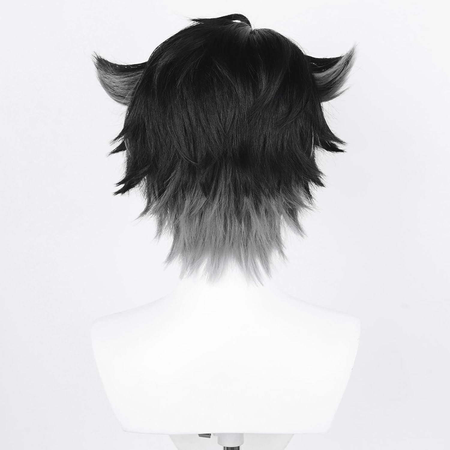 Detalle de Anime Cosplay Perücke: Genshin Impact Wriothesley‑Style mit zwei Perückenkappen