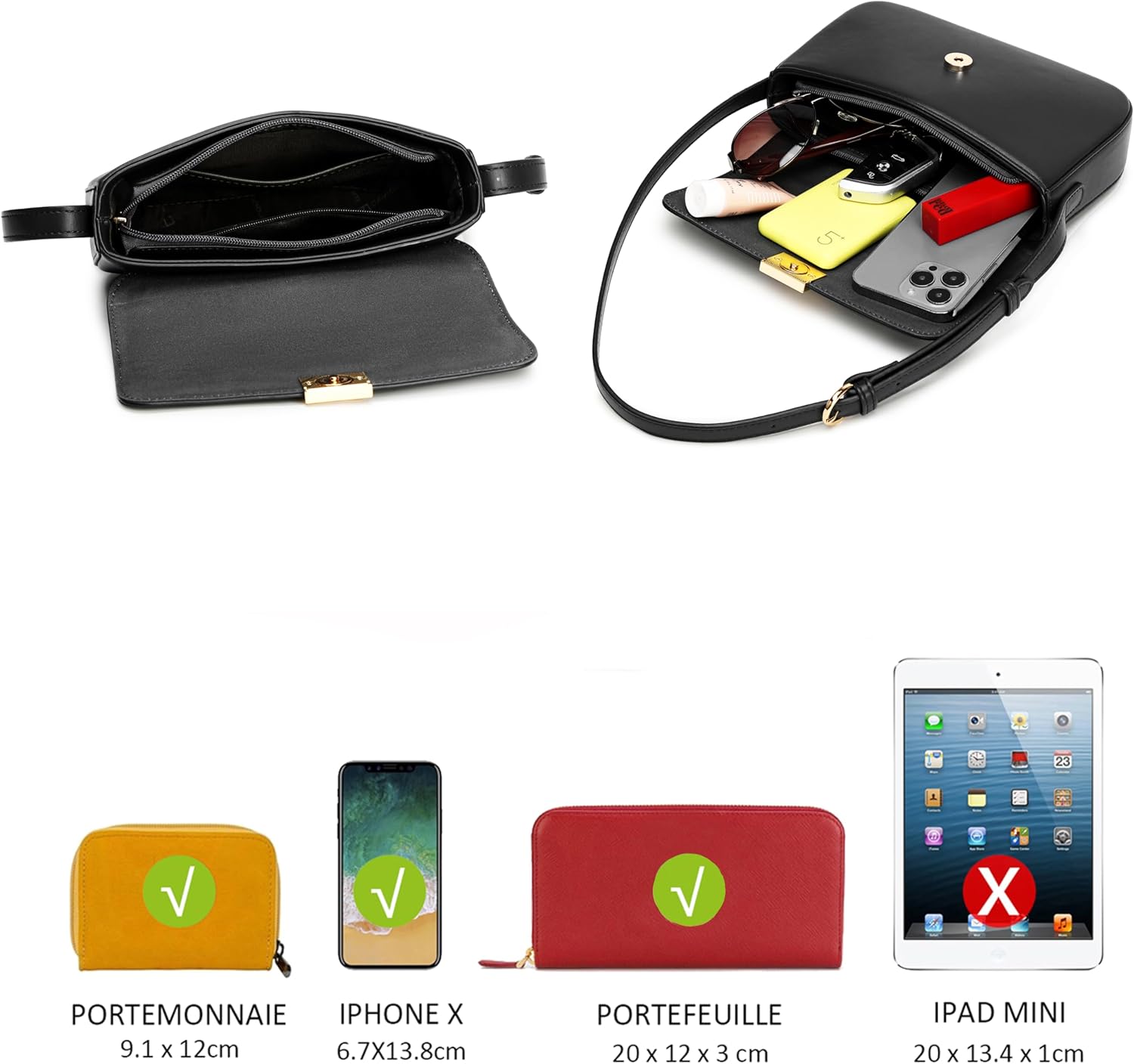 Thumbnail 5 de David Jones Petit sac bandoulière 22×13 cm