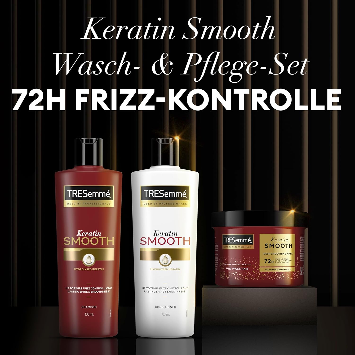Thumbnail 1 de TRESemmé Keratin Smooth Set: Shampoo, Conditioner und Haarmaske für glattes, glänzendes Haar