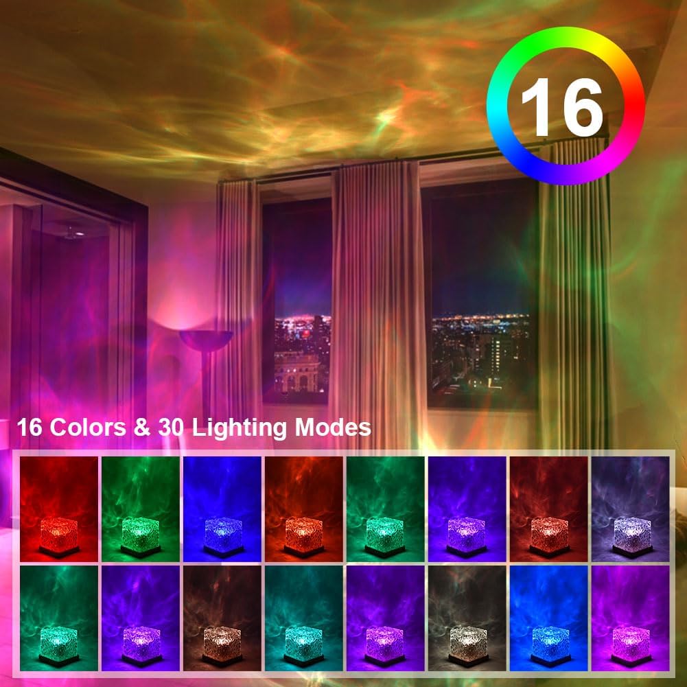 Detalle 2 de URAQT Luce Notturna increspatura 16 colori 🌊