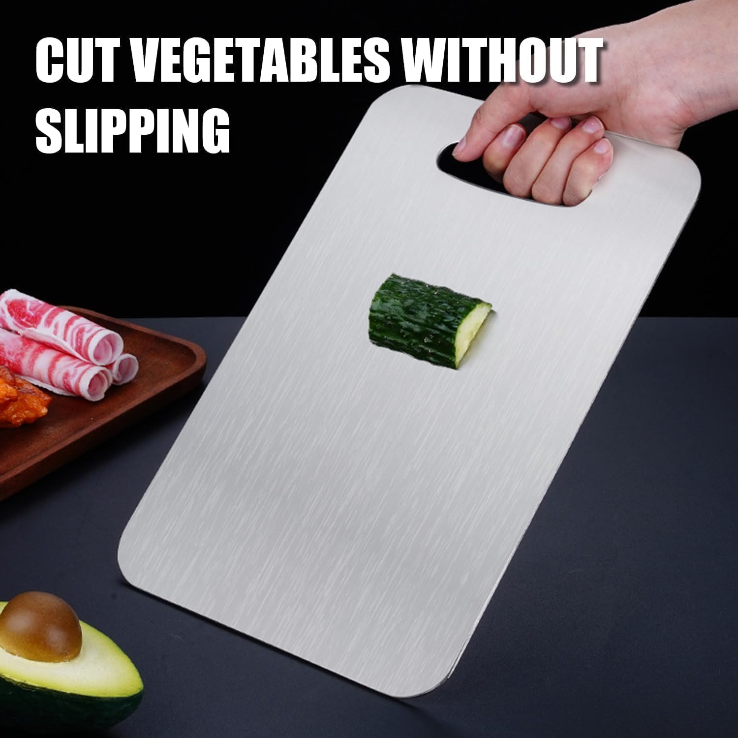 Thumbnail 3 de Titanium Cutting Board (100% Pure Titanium) — Double-Sided, Dishwasher Safe, Hygiene-Focused