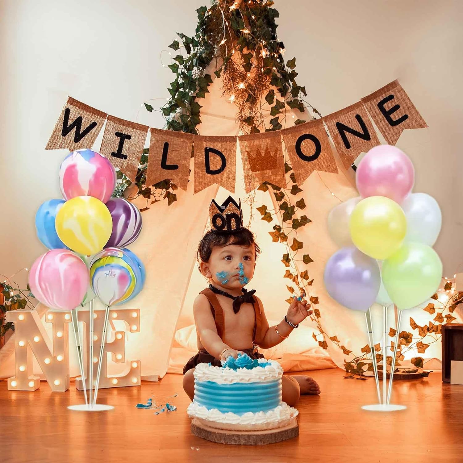 Thumbnail 4 de 10 Sets Balloon Stand Kits 70cm table balloon stand 🎈