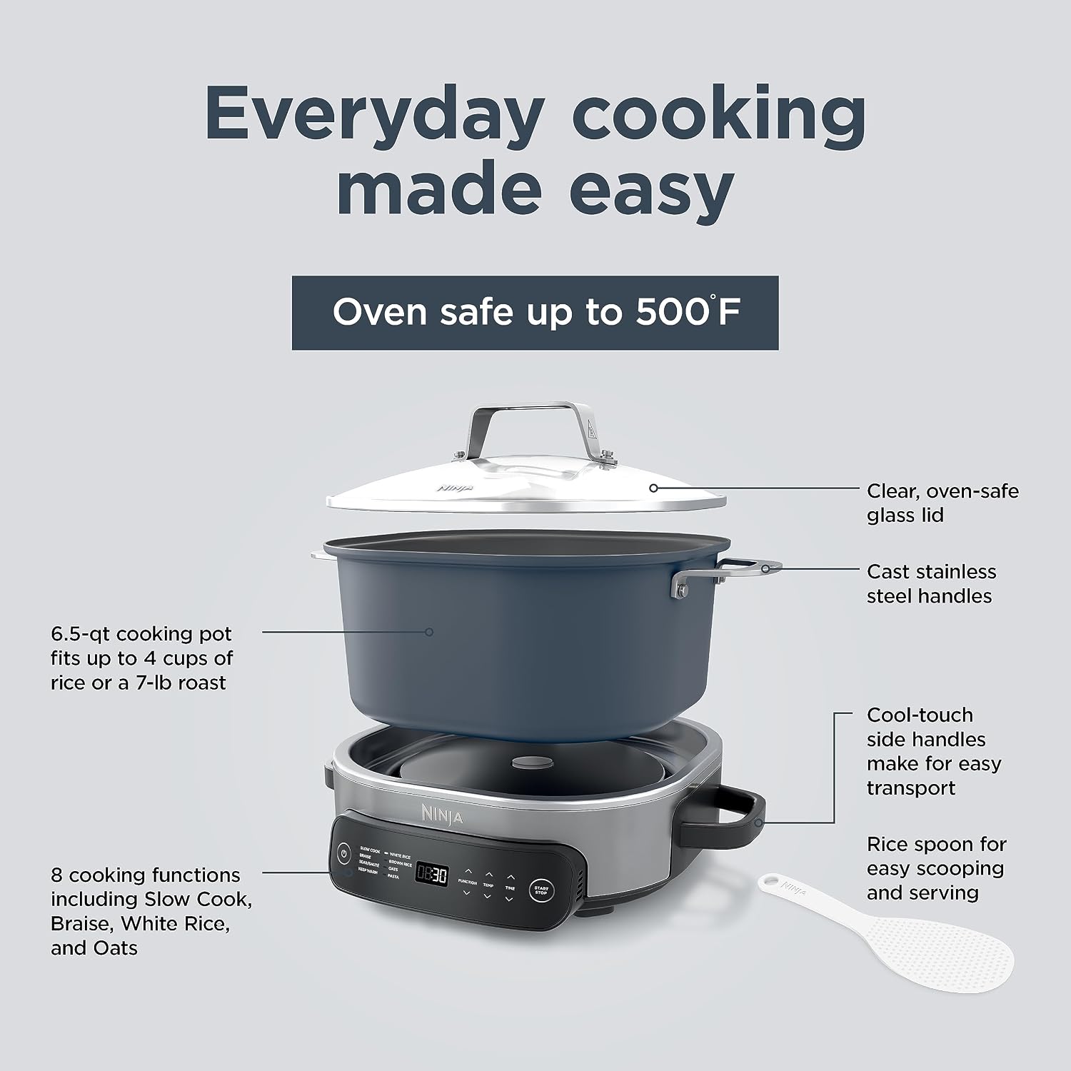 Detalle 2 de Ninja Foodi Everyday PossibleCooker Pro MC1101C 6.5-Qt Multi-Cooker