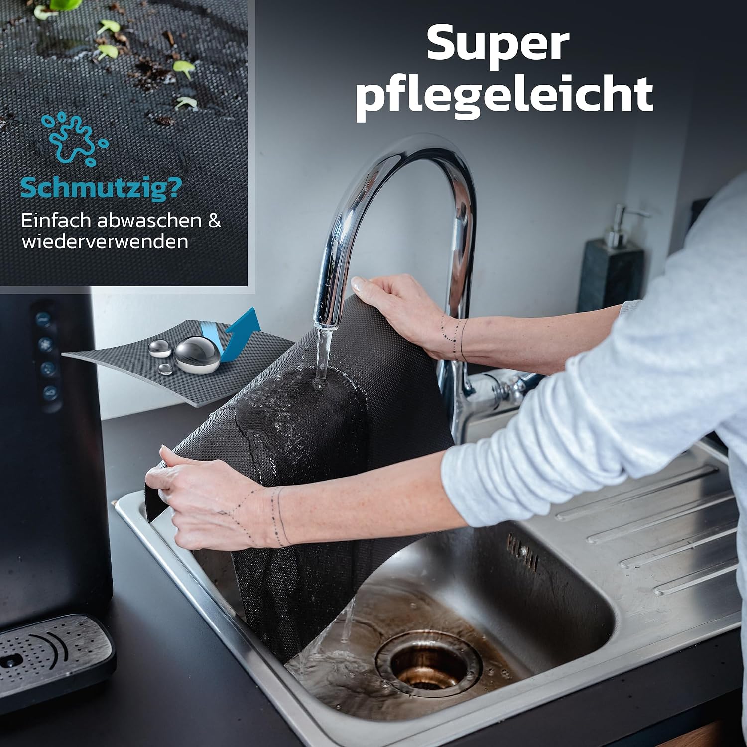 Thumbnail 3 de TRIBURG Universal Antirutsch Schmutzmatte 120x180 cm – wasserdicht, zuschneidbar, Kofferraummatte & mehr