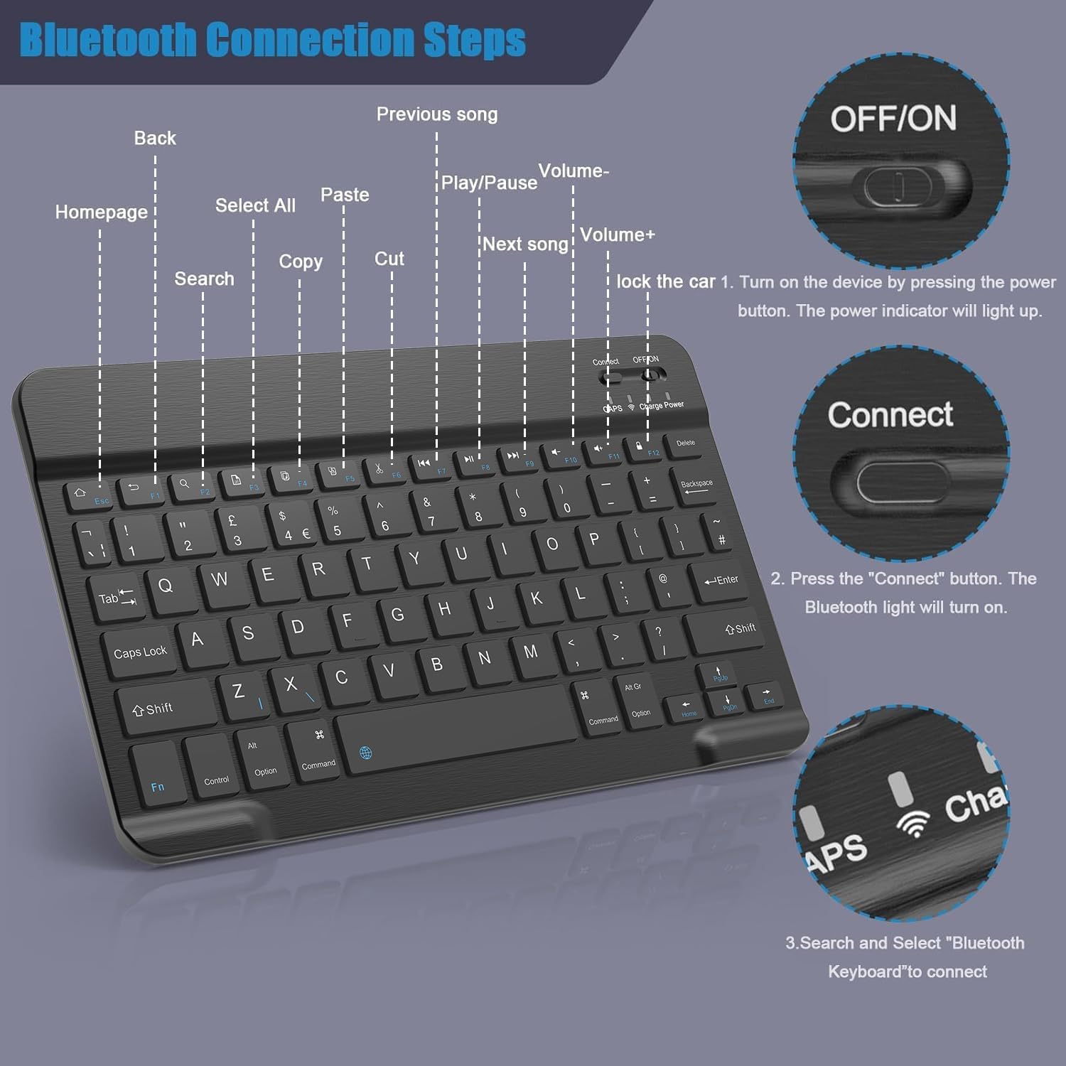 Thumbnail 5 de NOOX Bluetooth Keyboard for iPad