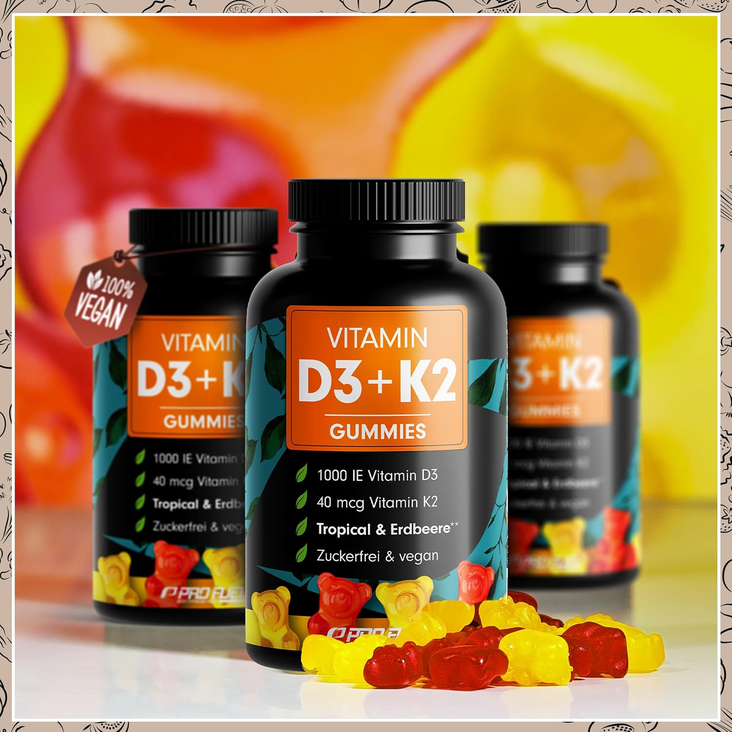 Thumbnail 3 de Vitamin D3 + K2 Gummies 60x