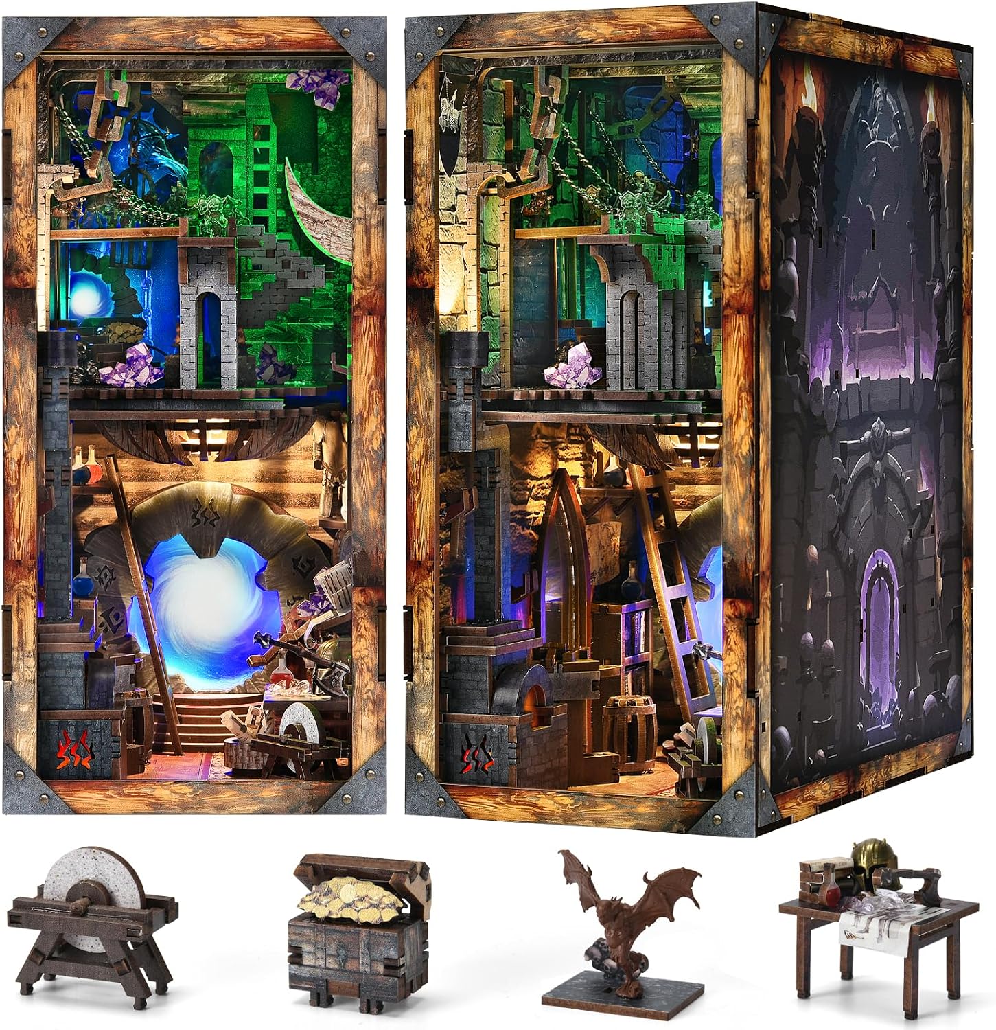 Thumbnail 6 de MiniCity Book Nook Kit 267 pezzi con LED