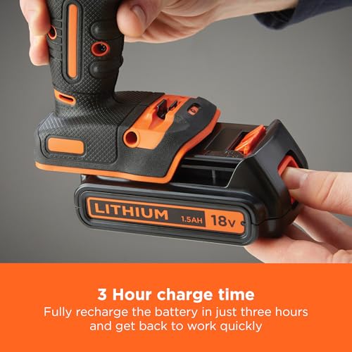 Thumbnail 7 de BLACK+DECKER cordless hammer drill 18V