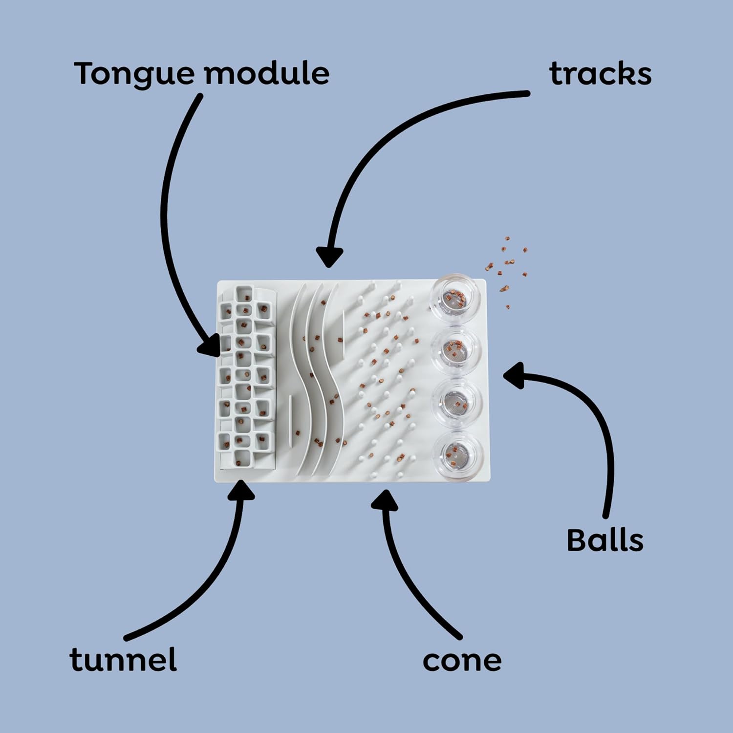 Detalle 2 de TRIXIE Cat Activity Fun Board: Interactive Intelligence Toy for Mental Stimulation