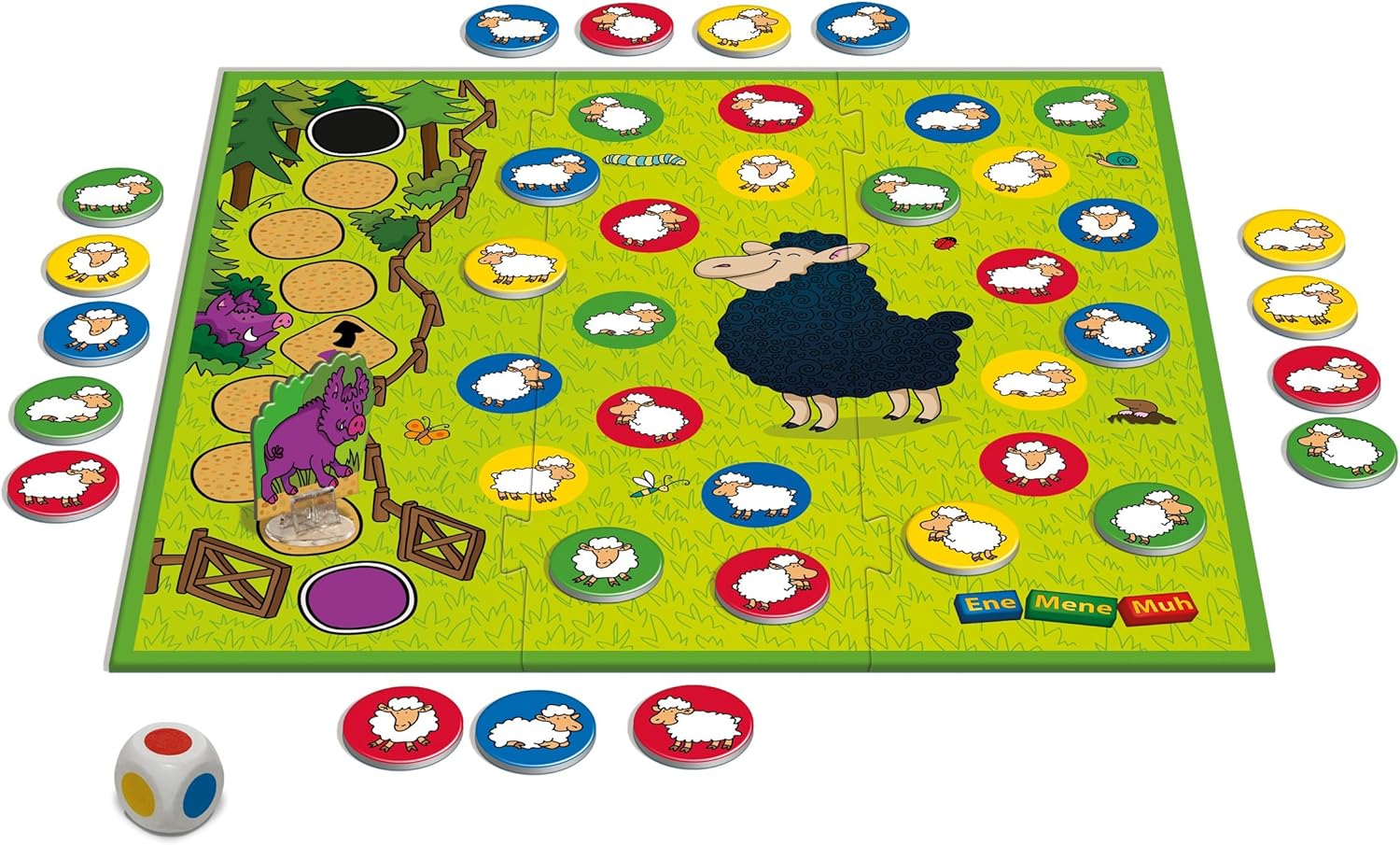 Thumbnail 1 de Schmidt Spiele 51290 – Jeu de Voyage Mene Muh, Eddy Le Mouton (Noir)