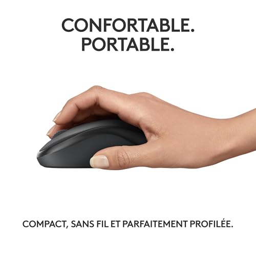Detalle de Logitech M240 Souris Bluetooth sans Fil, Compacte — silence et simplicité pour un confort au quotidien