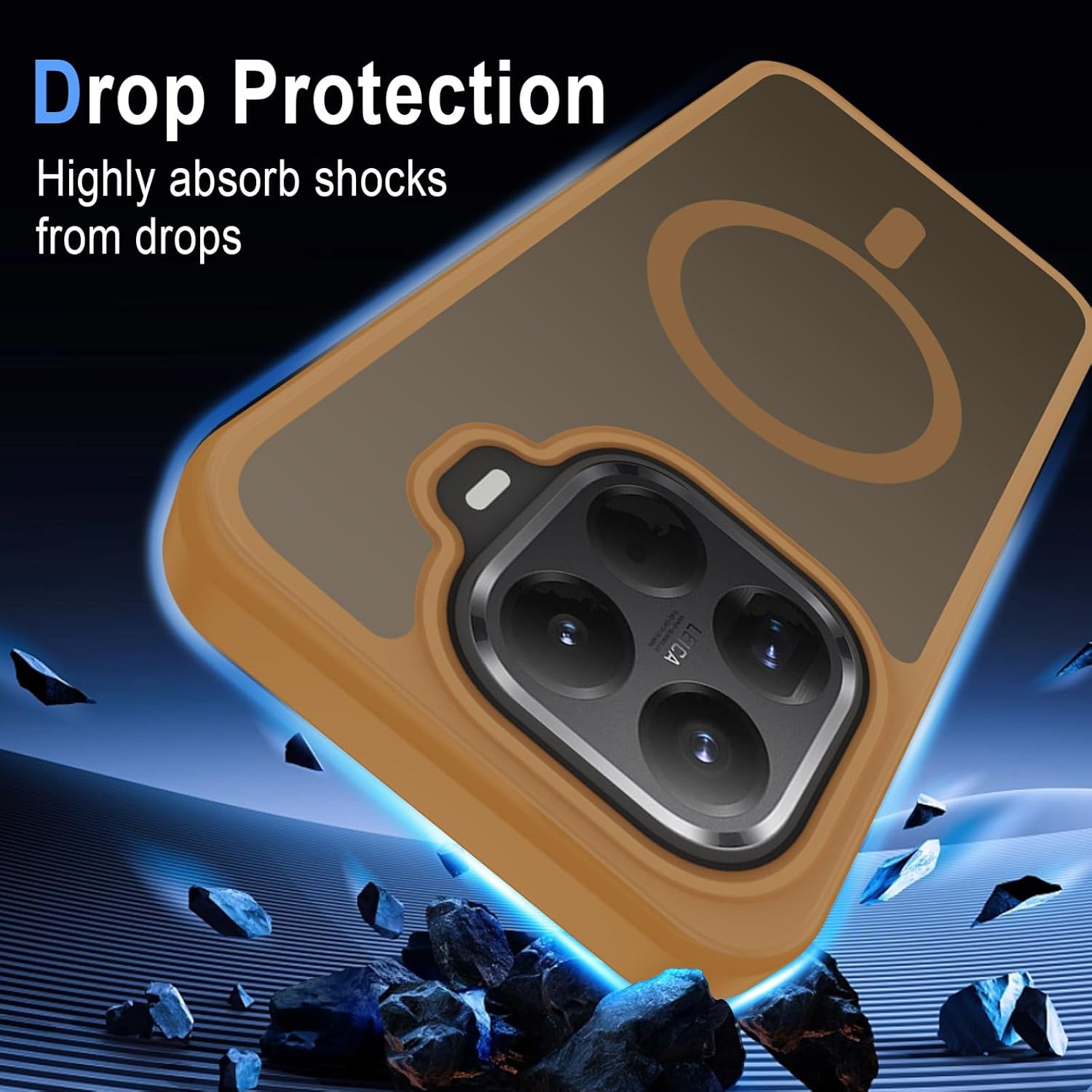 Thumbnail 4 de XTCASE Coque Magnétique pour Xiaomi 15T Pro – Dos translucide or, compatible MagSafe