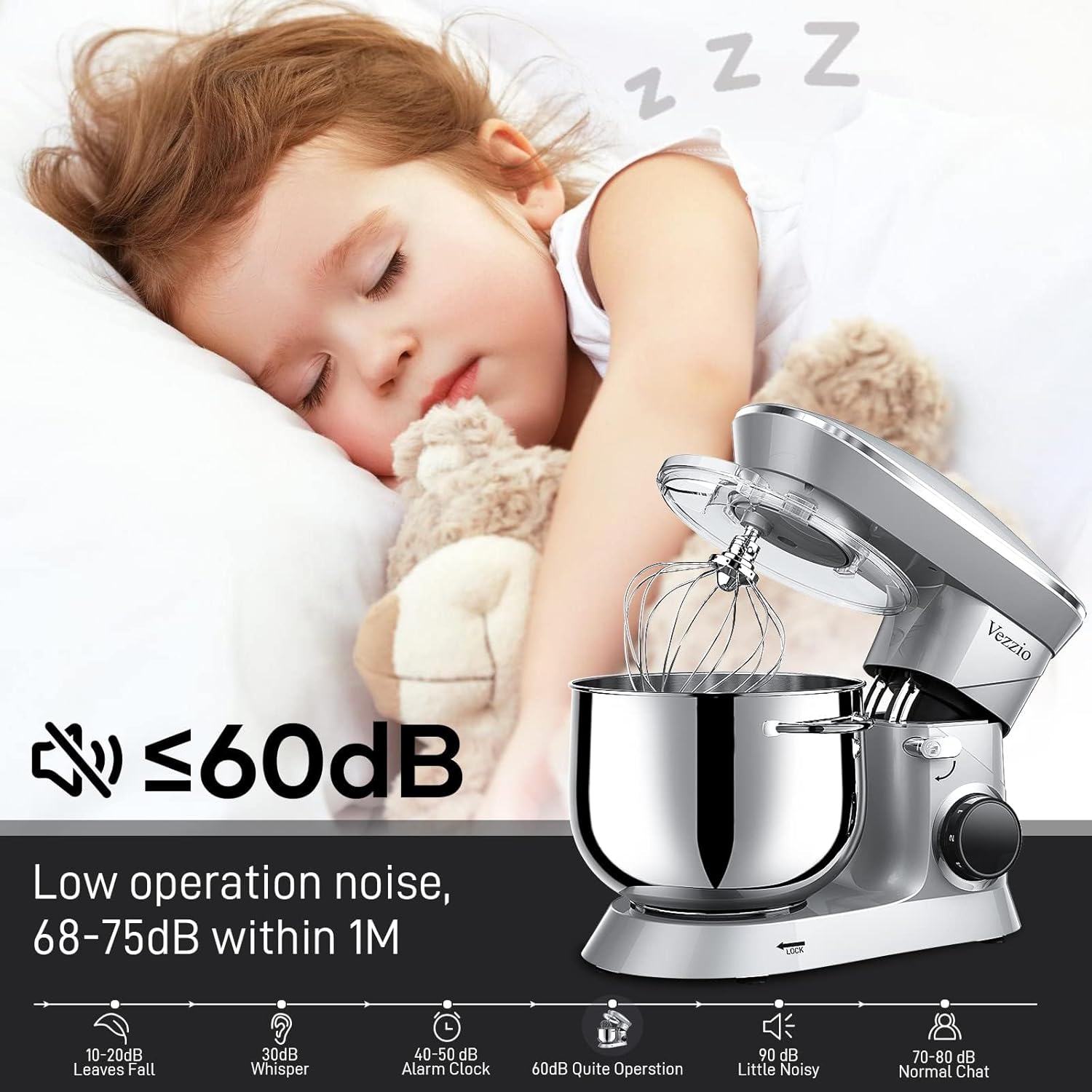 Thumbnail 5 de Vezzio Batidora Amasadora 8.5L Profesional 1500W ⚙