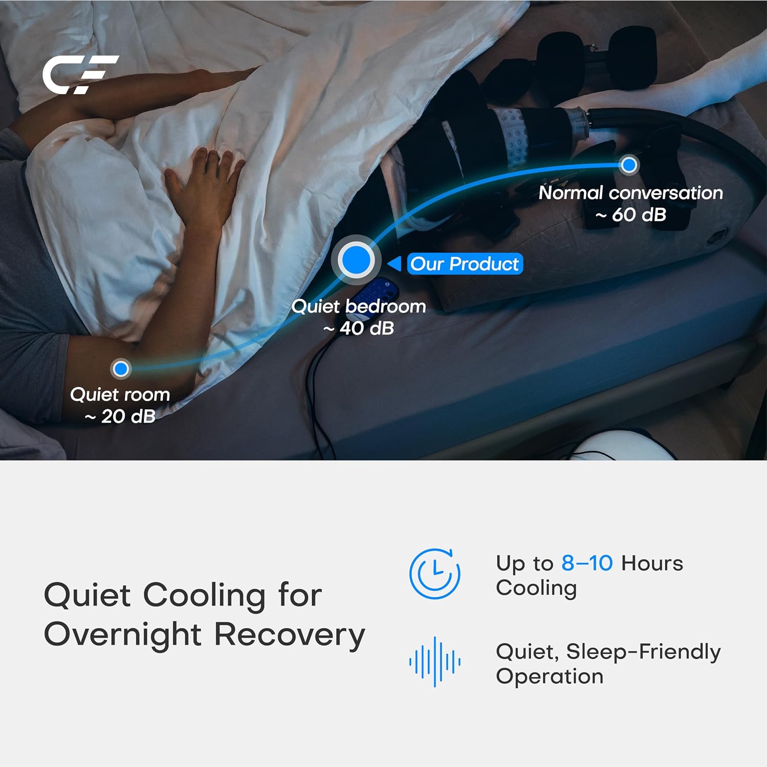Thumbnail 2 de CRYOFORCE CF-2 8.5QT Foldable Knee Ice Machine: Practical cold therapy for recovery