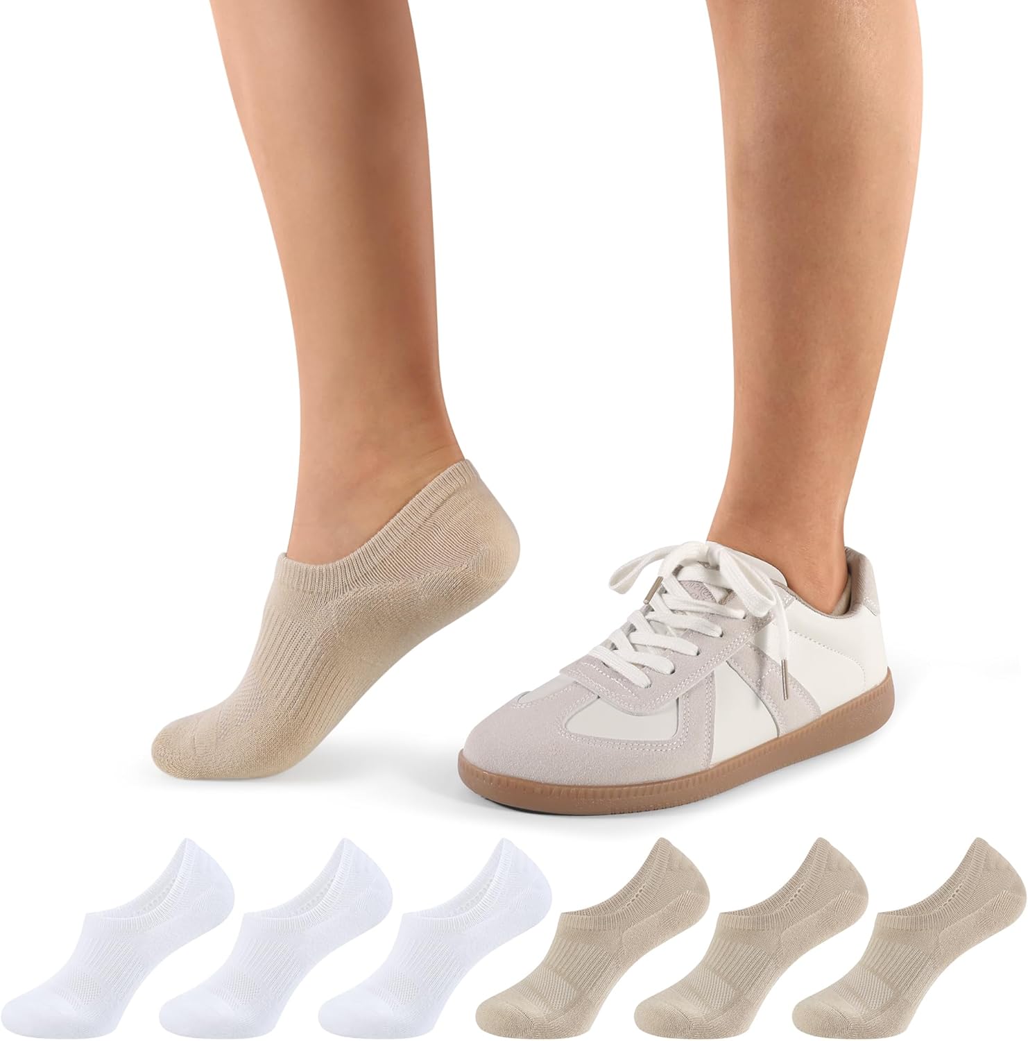Detalle de CLOSEMATE No Show trainer socks 6 pairs