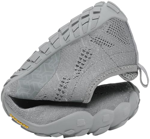 Thumbnail 8 de SAGUARO Minimalistas para trail running descalzo (gris) – Zapatillas ligeras con puntera ancha, 44 EU
