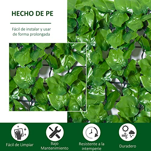 Detalle de Outsunny Seto Artificial 3x1 m 🎍