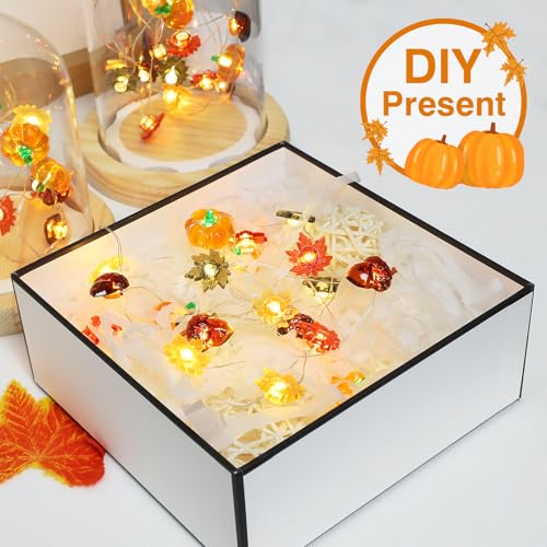 Detalle de Liyade Guirlande lumineuse d'automne, 2,2 m - 20 LED 3D, minuterie et piles