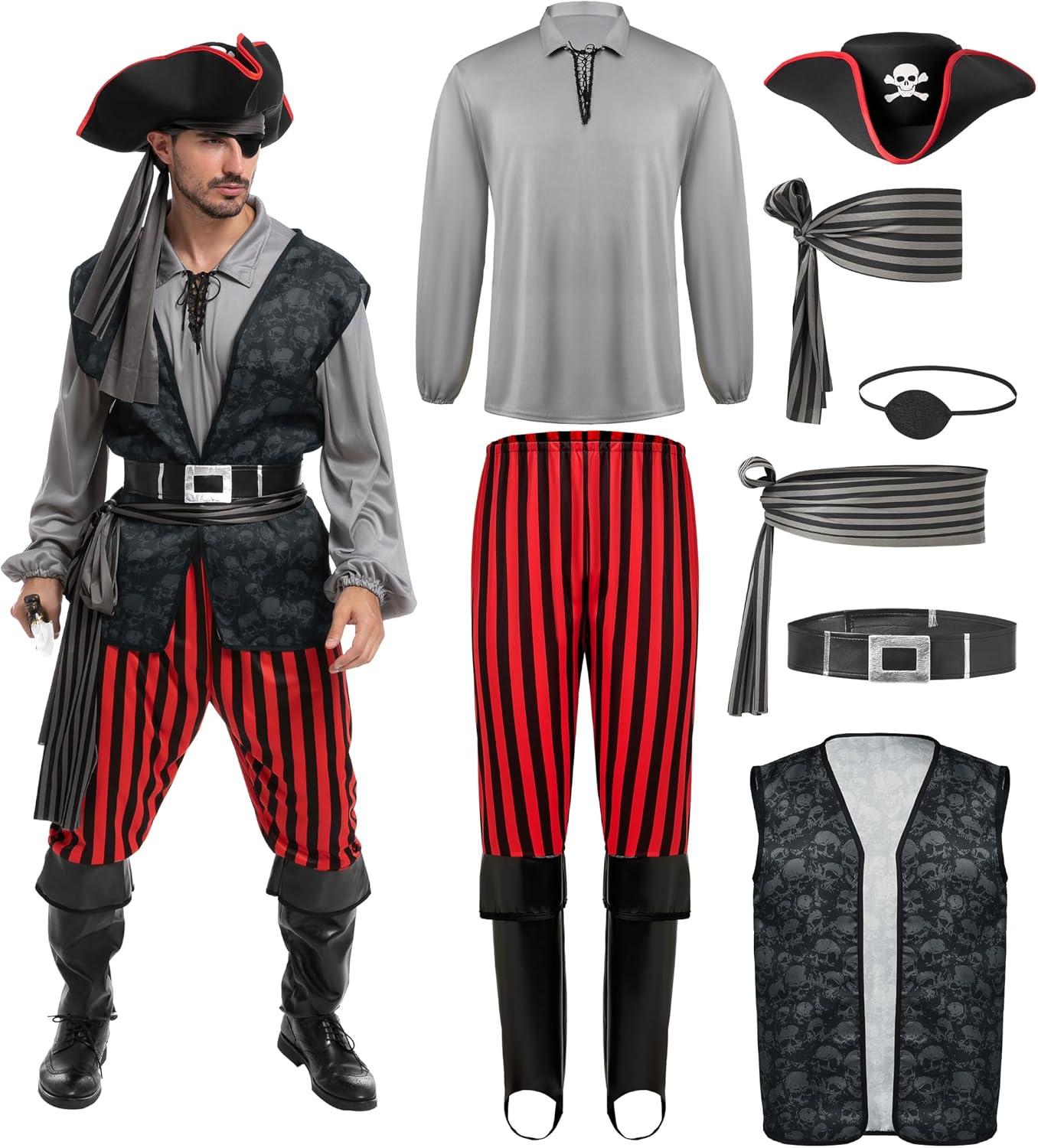 Detalle de Spooktacular Creations Piratenkostüm 🎭