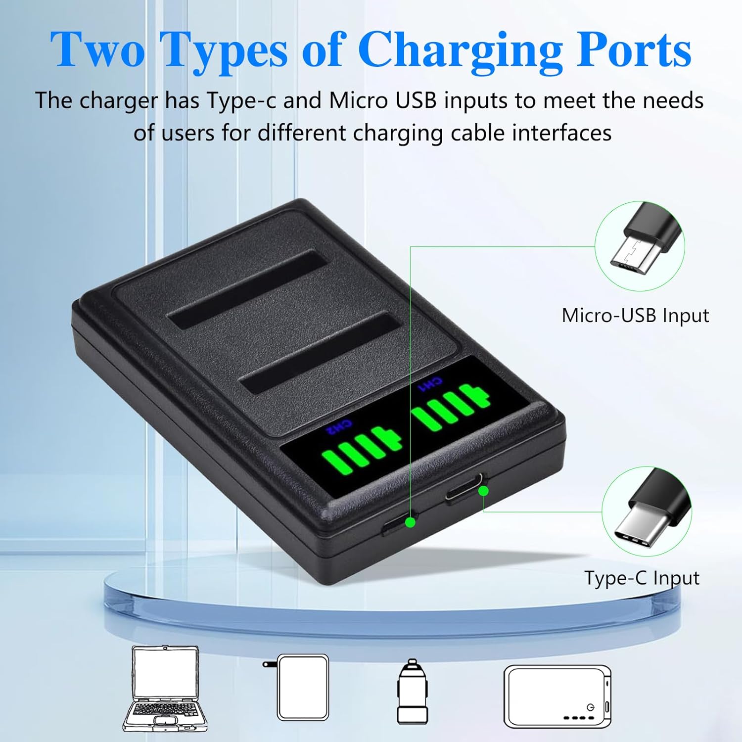 Thumbnail 5 de Pickle Power 2-Pack NP-BN1 NP-BN Battery and Charger for Sony Cybershot