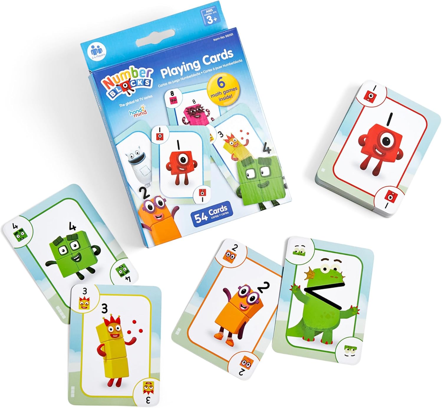 Learning Resources Numberblocks: Carte da Gioco (54 carte) per 3+ - Viaggio e Giochi Matematici