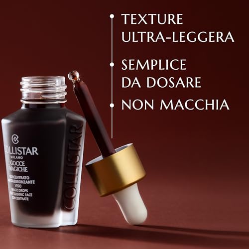 Detalle de Collistar Gocce Magiche Viso Autoabbronzante Concentrato 10 ml: luce Dorata in poche gocce
