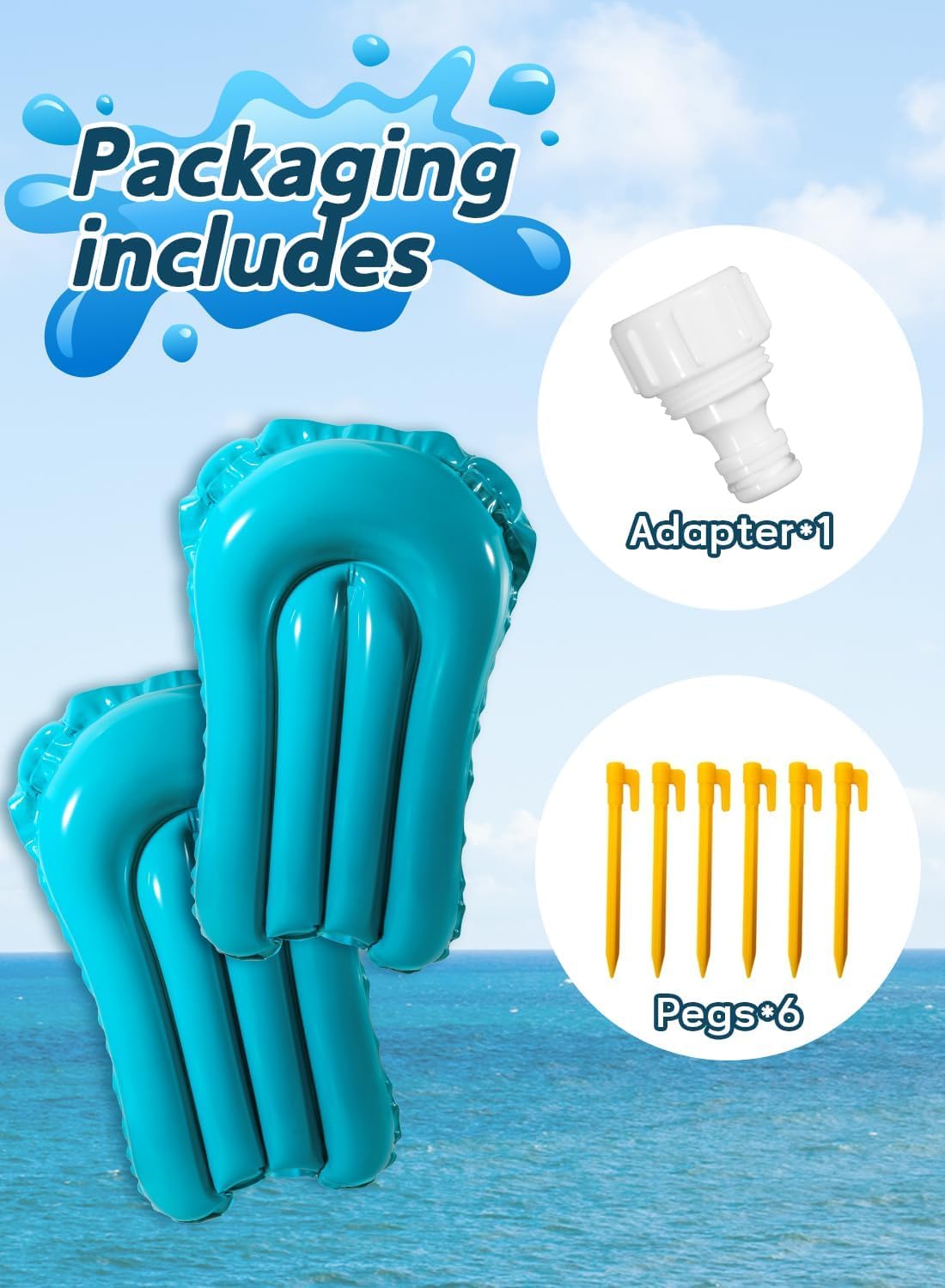 Thumbnail 6 de Slip and Water Slide for Kids and Adults Backyard with Extra-Large Guard Rails & Dual Sprayers