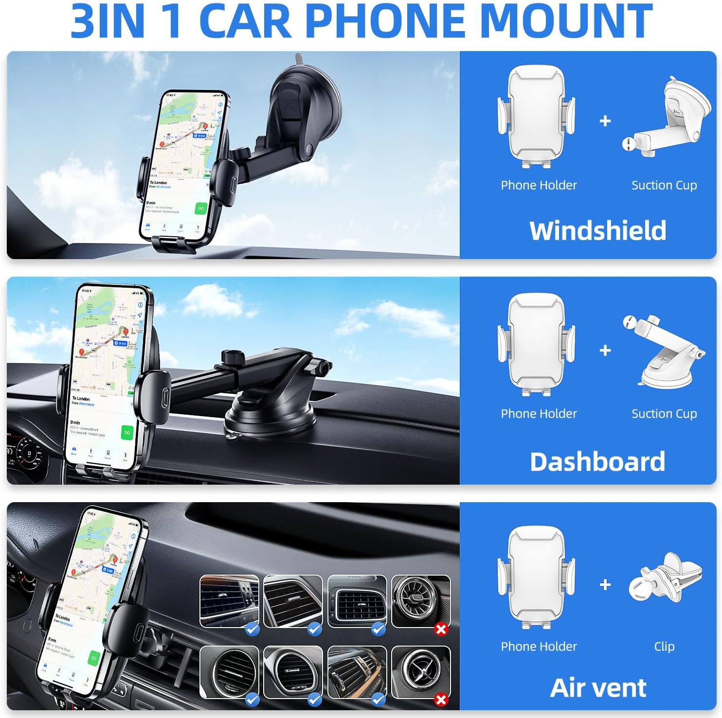 Thumbnail 1 de Vexloria Car Phone Holder 360° rotation