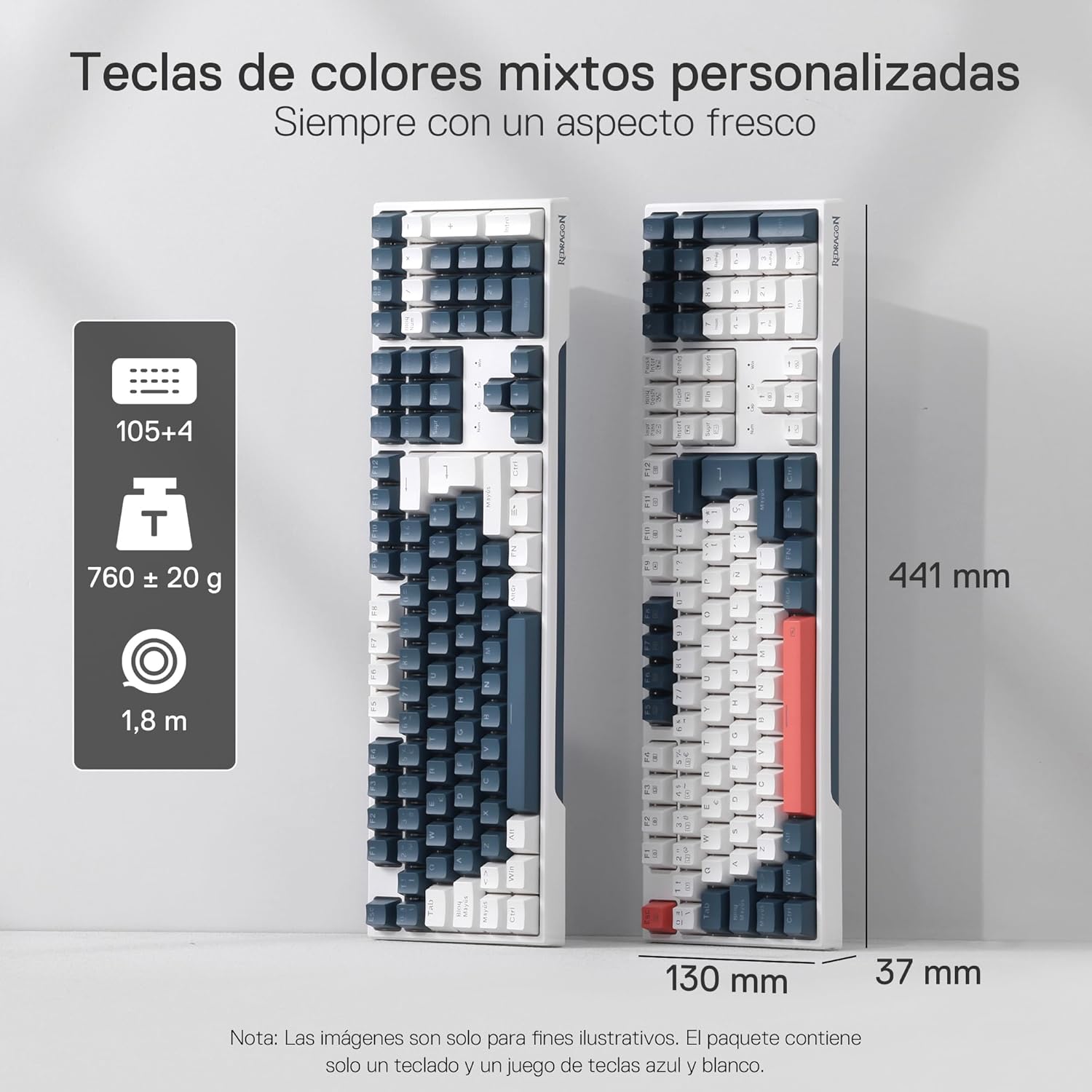 Thumbnail 5 de Redragon K668 RGB Teclado Gaming