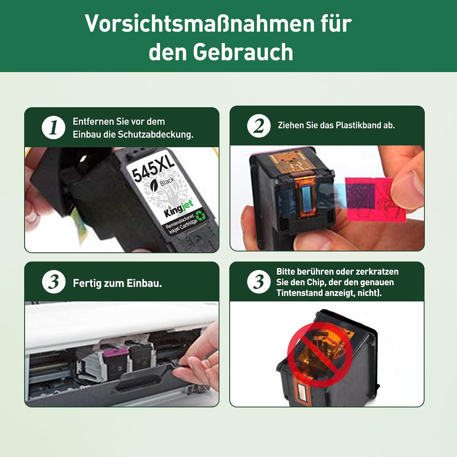 Thumbnail 5 de 545XL/546XL Multipack Patronen (PG-545XL Schwarz & CL-546XL Farbe) kompatibel für Canon Pixma & Maxify