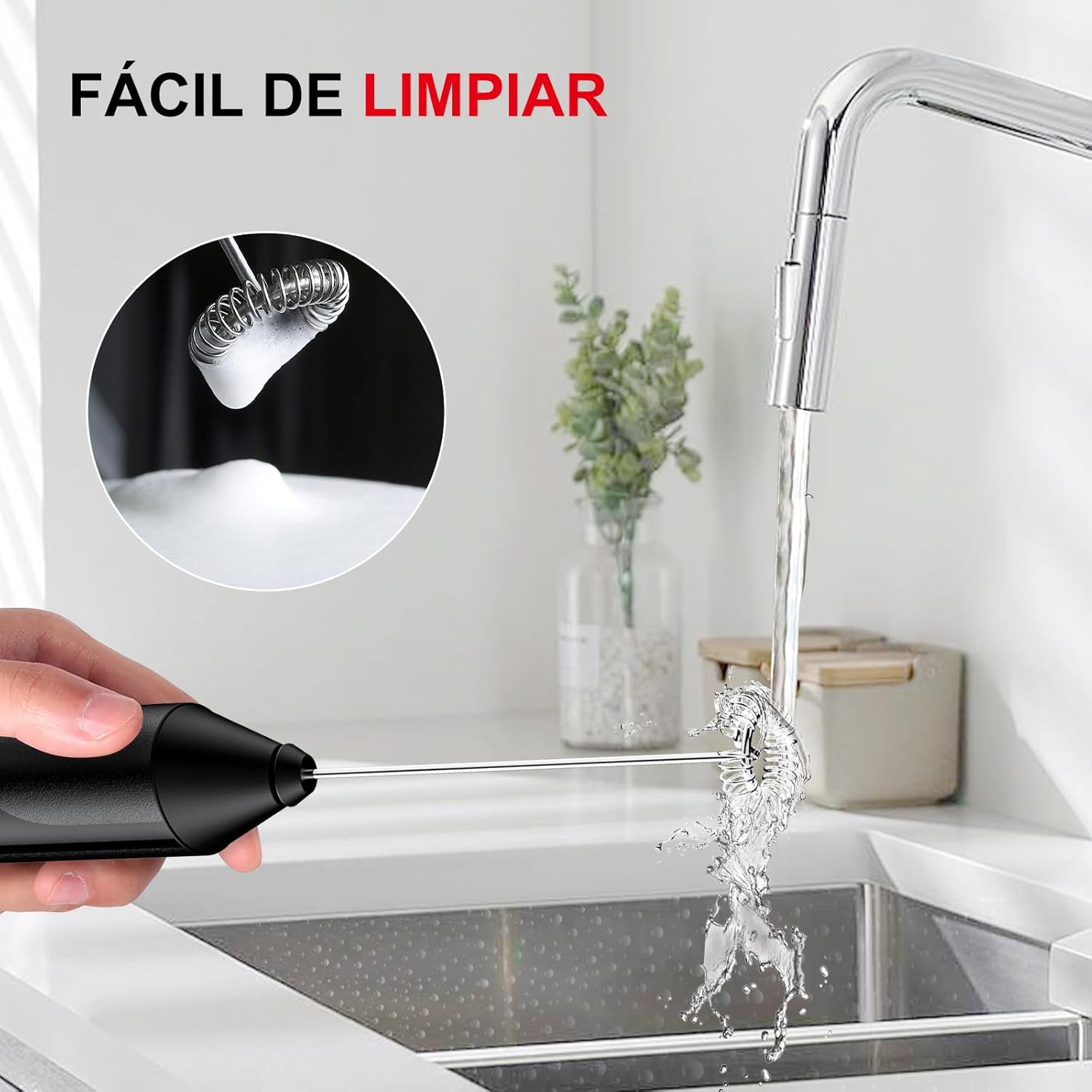 Thumbnail 4 de Bonsenkitchen Espumador de Leche 15-20s