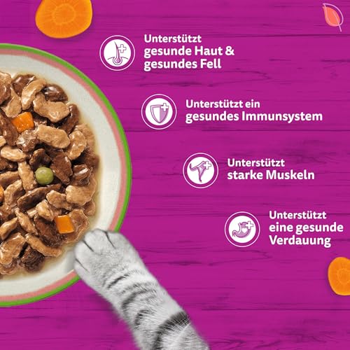 Thumbnail 4 de WHISKAS TASTY MIX Nassfutter in Sauce für Katzen – Chef’s Choice, 40 × 85 g