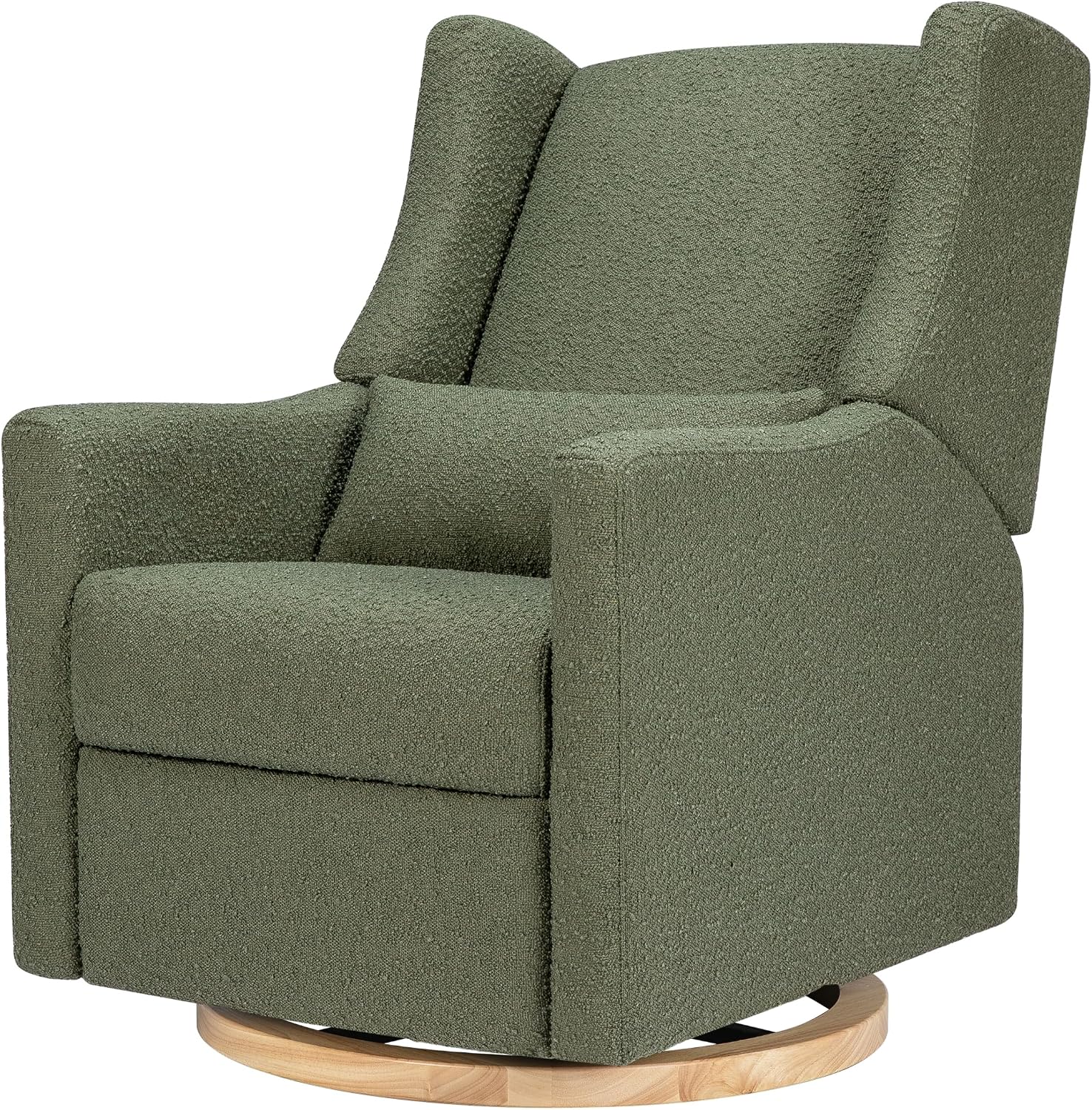 Babyletto Electric Recliner Glider in Olive Boucle