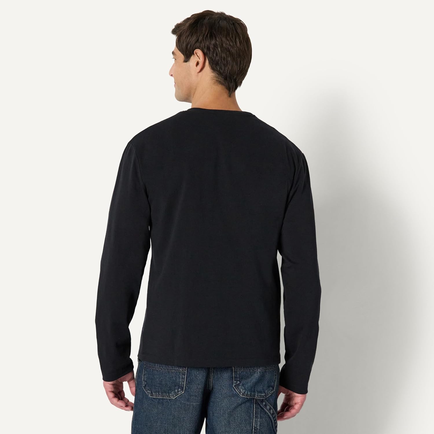 Thumbnail 1 de Herren Langärmeliges Henley-Shirt von Amazon Essentials (Relaxed Fit) aus schwerem Baumwolljersey