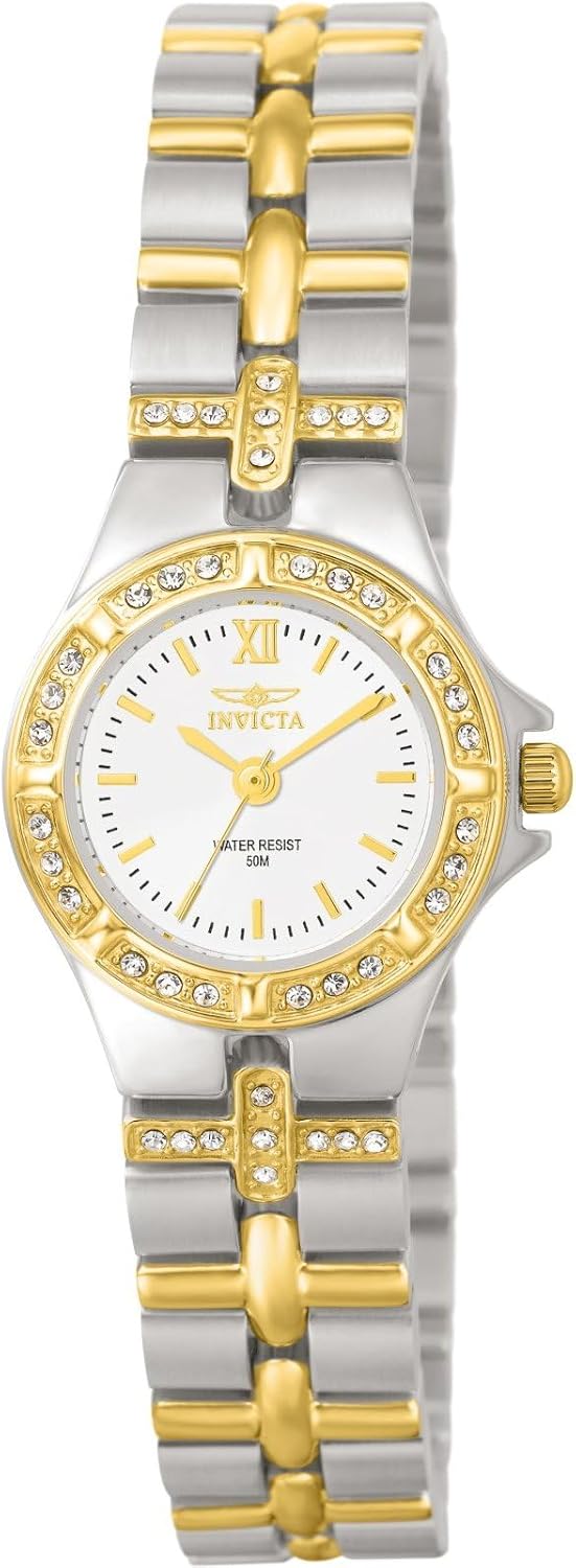 Thumbnail 3 de Invicta Wildflower 0132 pour femme — montre à quartz en acier inoxydable, boîtier 21 mm