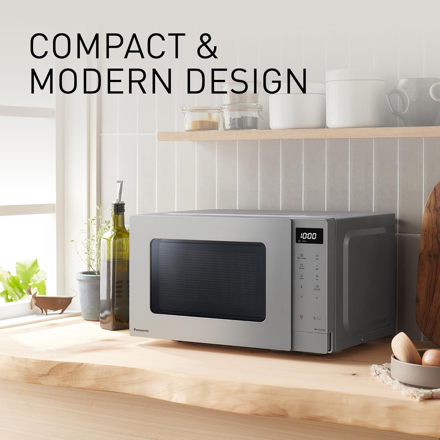 Thumbnail 5 de Panasonic NN-ST23QMBPQ 20L Solo Microwave Oven — 800W, LED Display, Auto Defrost