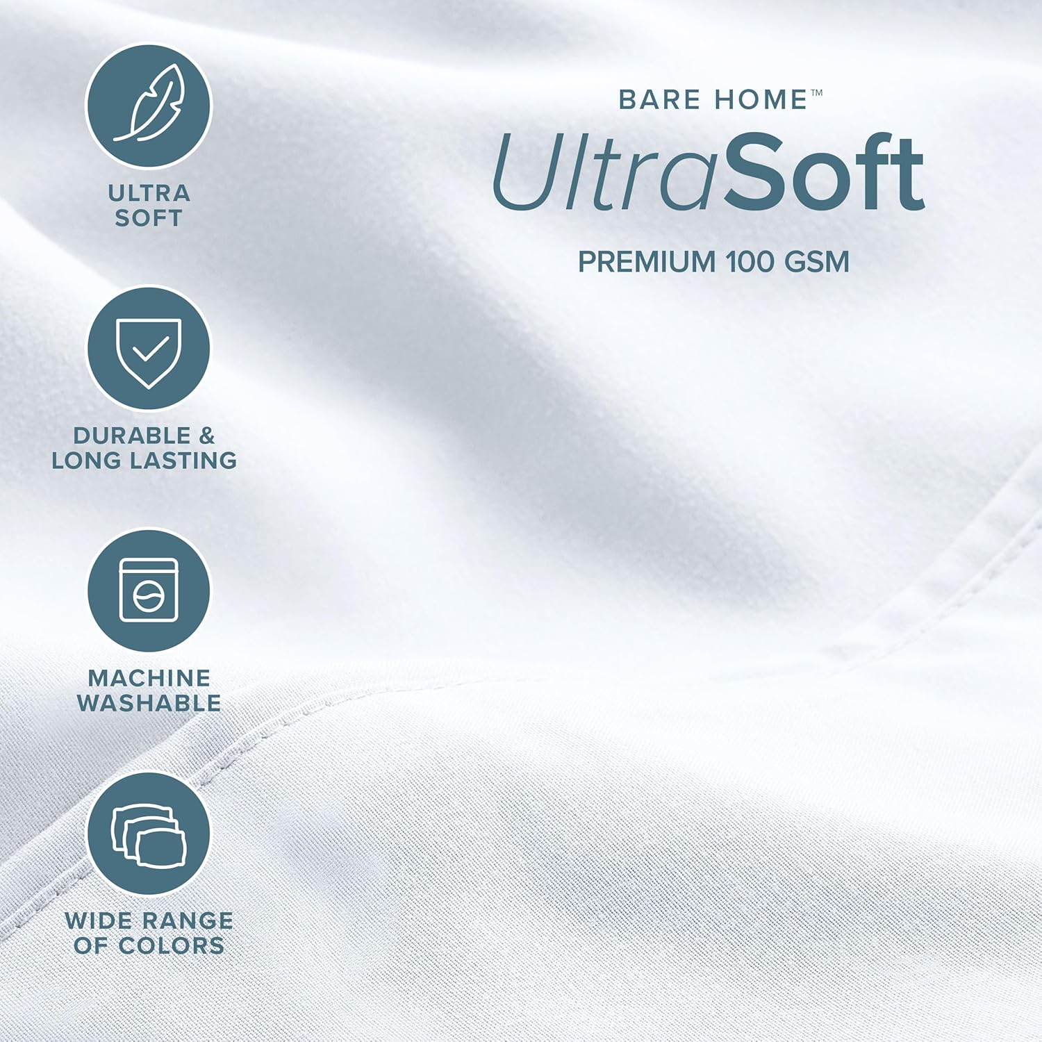 Thumbnail 2 de Bare Home Hotel Luxury Full XL Sheet Set - Extra Soft, 6-Piece with Deep Pockets