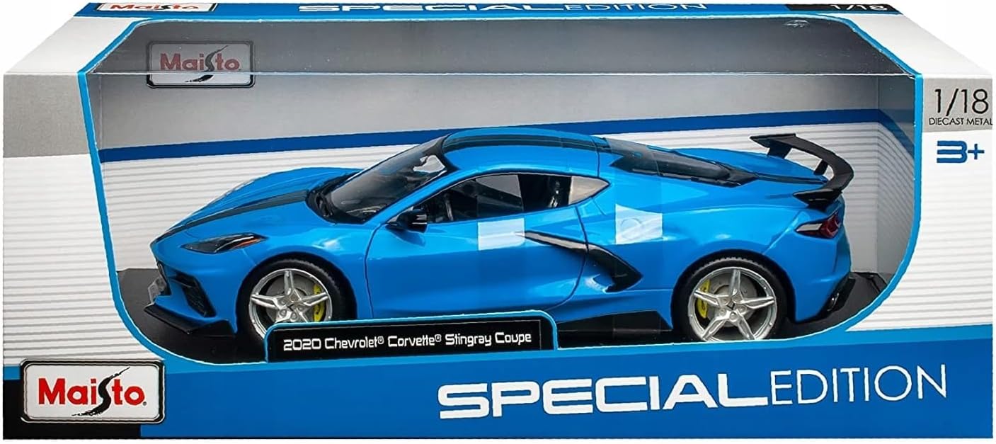 Thumbnail 3 de Maisto 31455B Chevrolet Corvette Stingray Coupe (High Wing) 2020, model 1/18