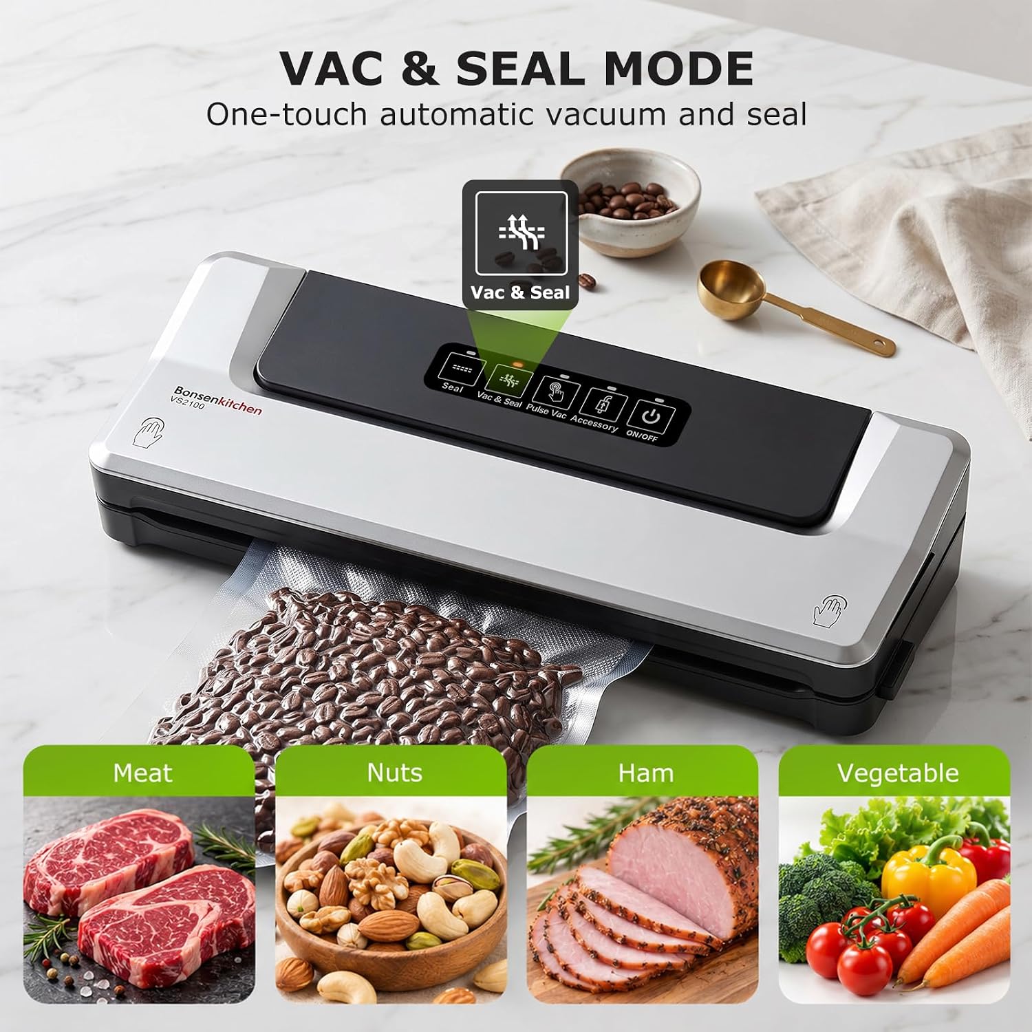Thumbnail 3 de Bonsenkitchen Vacuum Sealer
