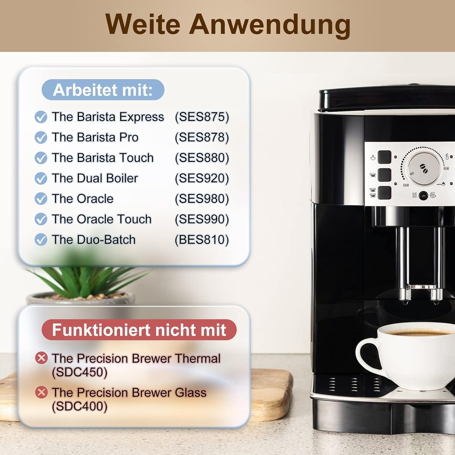 Thumbnail 2 de ARETHONE Wasserfilter Sage Kaffeevollautomat 6 Stück