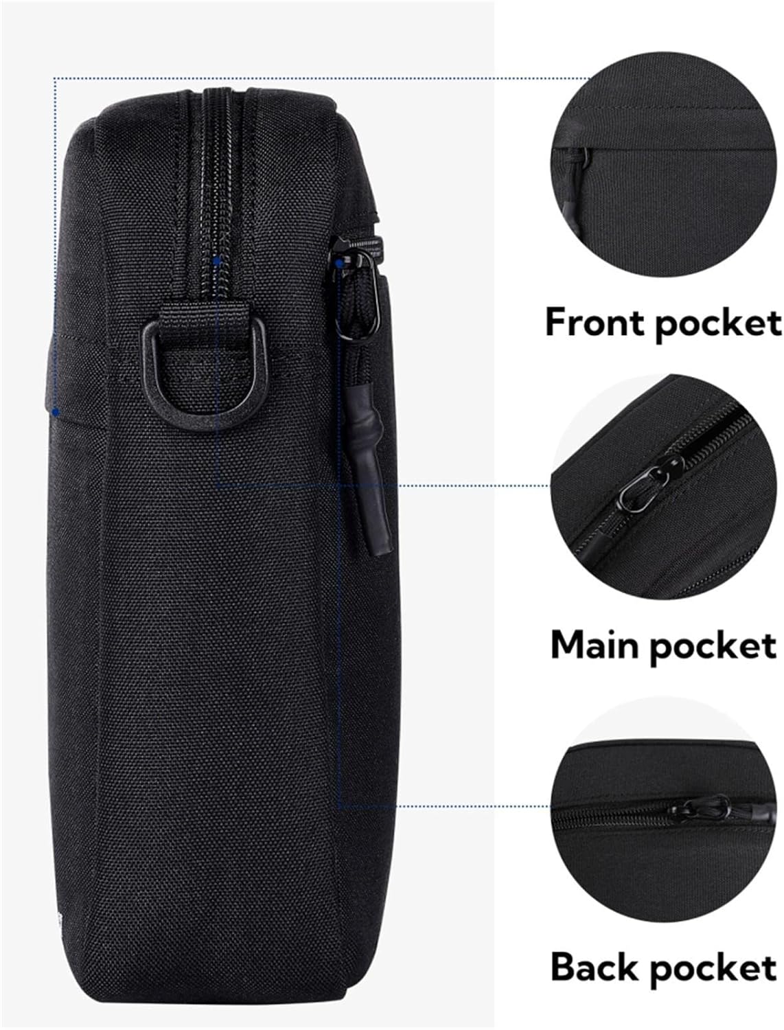 Thumbnail 6 de WATERFLY Umhängetasche Schultertasche Messenger Bag – kompakte Nylon-Tasche für Alltag und Reisen