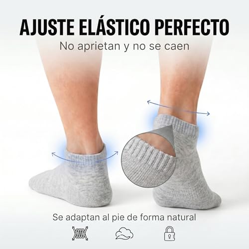 Thumbnail 2 de PS PROUTHS 12 Pares: Calcetines Tobilleros Hombre y Mujer, 90%+ Algodón, Pack 12 Pairs