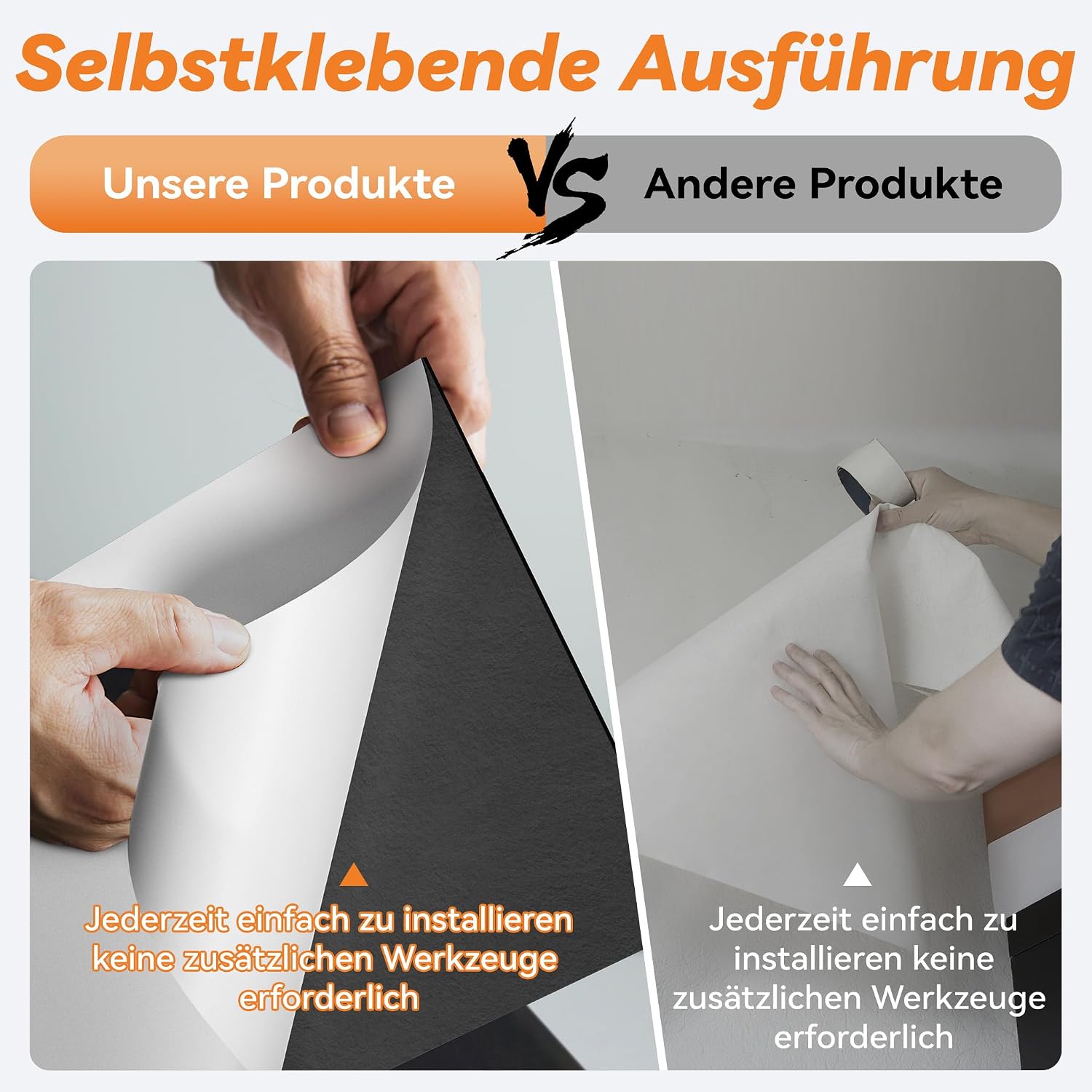 Detalle 1 de ACXIN akoestische panelen, 12 stuks, zwart, 120 x 60 cm, zelfklevend 3D-vilt