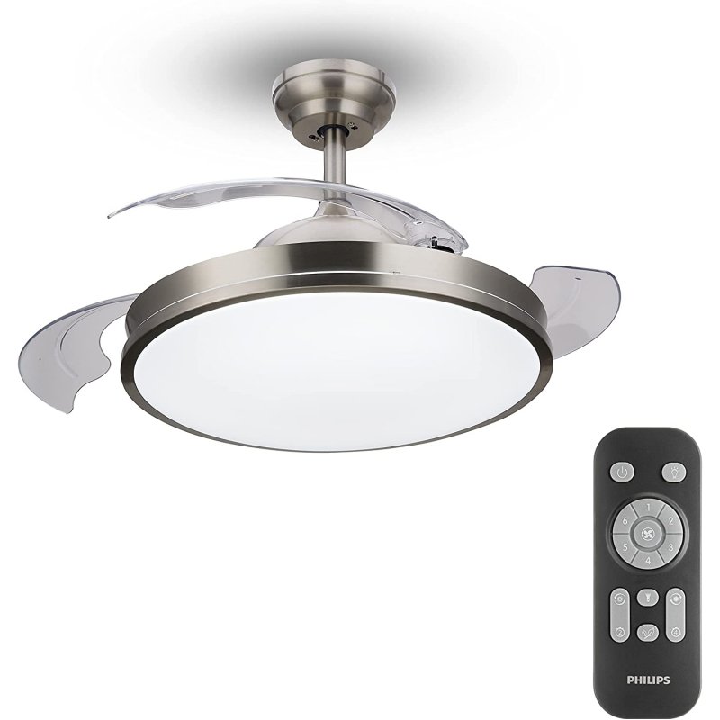 Thumbnail 3 de Philips Lighting Atlas ventilador techo 106 cm níquel 🪫