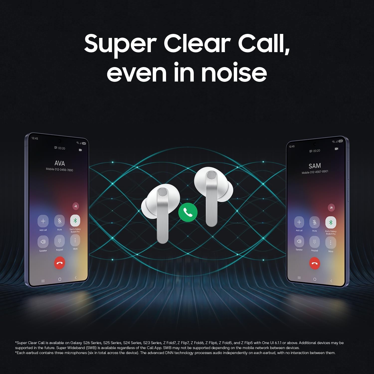 Detalle 1 de Samsung Galaxy Buds4 Pro earbuds, Black